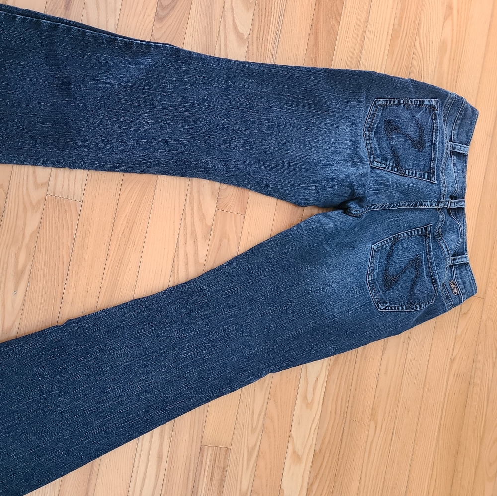 Ladies silver jeans